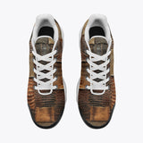 Air Cushion Sneakers Crocodile Leather Patchwork Print