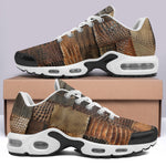 Air Cushion Sneakers Crocodile Leather Patchwork Print
