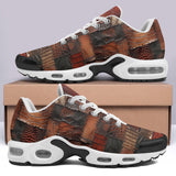 Air Cushion Sneakers Alligator Skin Patchwork Print