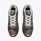 Air Cushion Sneakers Reptile Skin Patchwork Print