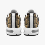 Air Cushion Sneakers Snakeskin Fabric Patchwork Print