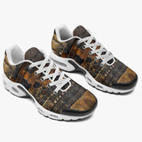 Air Cushion Sneakers Snakeskin Fabric Patchwork Print