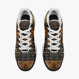 Air Cushion Sneakers Snakeskin Fabric Patchwork Print