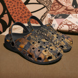 Classic Clogs Snakeskin Fabric Patchwork Print