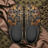 Classic Clogs Snakeskin Fabric Patchwork Print
