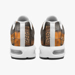 Air Cushion Sneakers Brown Crocodile Skin Art