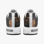 Air Cushion Sneakers Black Crocodile Skin Mosaic Print