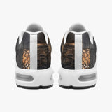 Air Cushion Sneakers Black Crocodile Skin Mosaic Print
