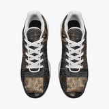 Air Cushion Sneakers Black Crocodile Skin Mosaic Print