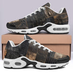 Air Cushion Sneakers Black Crocodile Skin Mosaic Print