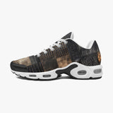 Air Cushion Sneakers Black Crocodile Skin Mosaic Print