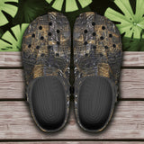Classic Clogs Black Crocodile Skin Texture