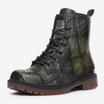 Leather Boots Crocodile Leather Textures Print