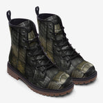 Leather Boots Crocodile Leather Textures Print