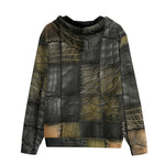 Men's Zip Up Hoodie Crocodile Leather Textures Print