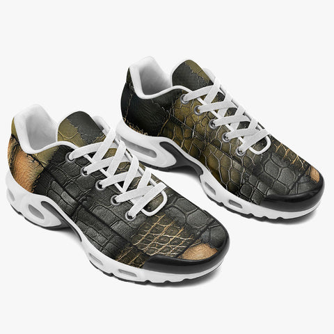 Air Cushion Sneakers Crocodile Leather Textures Print
