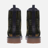 Leather Boots Crocodile Leather Textures Print