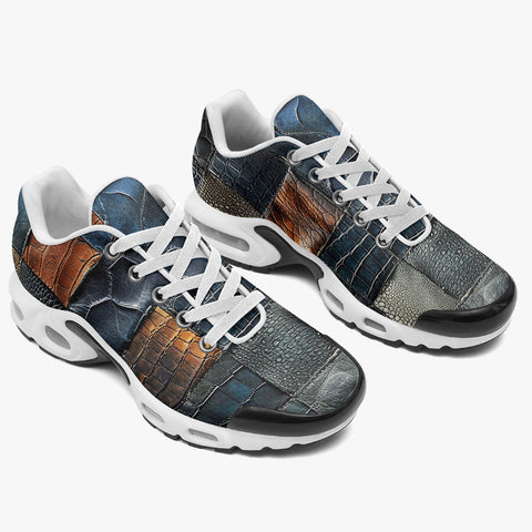 Air Cushion Sneakers Crocodile Skin Mosaic Print