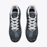 Air Cushion Sneakers Blue Jeans Patchwork