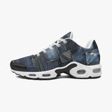 Air Cushion Sneakers Blue Jeans Patchwork