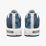 Air Cushion Sneakers Blue Denim Patchwork