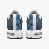 Air Cushion Sneakers Blue Denim Patchwork