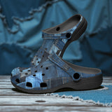 Classic Clogs Blue Denim Patchwork