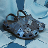 Classic Clogs Blue Denim Patchwork