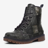 Leather Boots Gothic Patchwork Collage