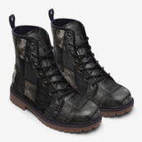 Leather Boots Gothic Patchwork Collage