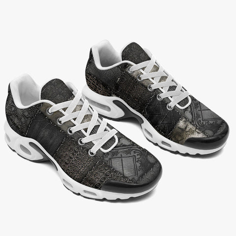 Air Cushion Sneakers Gothic Patchwork Collage