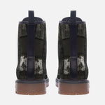 Leather Boots Gothic Patchwork Collage