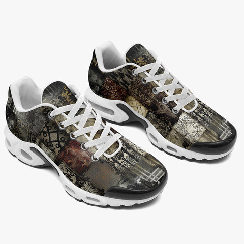 Air Cushion Sneakers Grungy Patchwork
