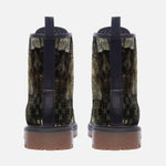 Leather Boots Grungy Patchwork
