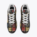 Air Cushion Sneakers Grungy Gothic Patchwork Collage