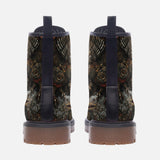 Leather Boots Engraved Animals Artwork