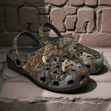 Classic Clogs Engraved Animals Artwork
