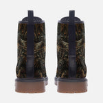 Leather Boots Engraved Artwork of Iron Eagle