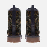 Leather Boots Engraved Artwork of Iron Eagle