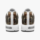 Air Cushion Sneakers Futurist Mechanical Engraved Metal Art