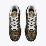Air Cushion Sneakers Futurist Mechanical Engraved Metal Art