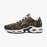 Air Cushion Sneakers Futurist Mechanical Engraved Metal Art