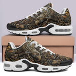 Air Cushion Sneakers Engraved Bronze Bird Artwork