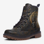 Leather Boots Mythological Aztec Art