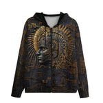 Men's Zip Up Hoodie Mythological Aztec Art