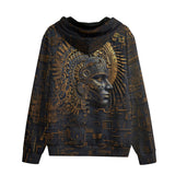 Men's Zip Up Hoodie Mythological Aztec Art