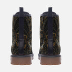 Leather Boots Ancient Aztec Mask