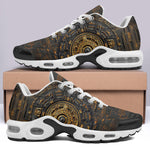 Air Cushion Sneakers Golden Mayan Art