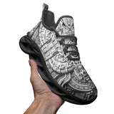 Sports Mesh Sneakers White 3D Aztec Temple Ornament