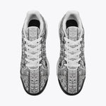 Air Cushion Sneakers White 3D Aztec Temple Ornament